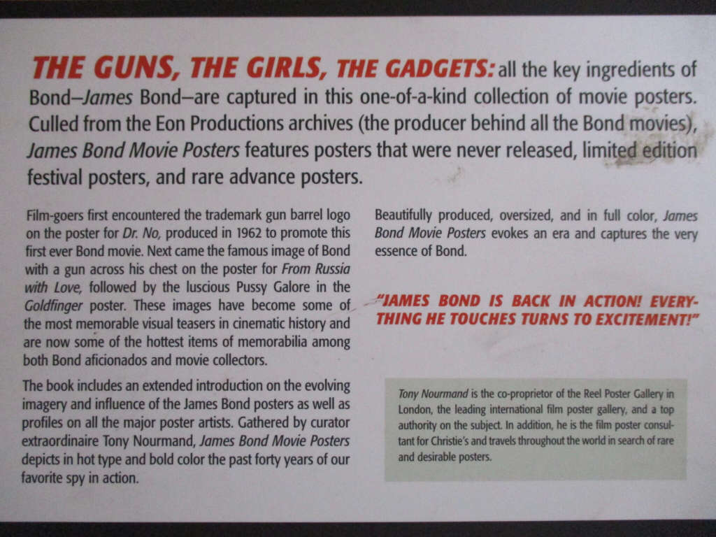 James Bond Movie Posters Book The Official 007 Collection!