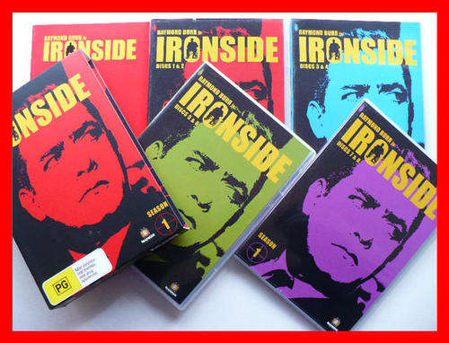 *** IRONSIDE SEASON 1 DETECTIVE SERIES 28 EPISODES ON 8 DVDs!!! 1450 MINUTES!! ***