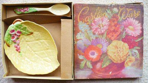 BOXED Carlton Ware Jam Dish & Spoon Carltonware