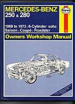 HAYNES MERCEDES BENZ PAGODA WORKSHOP MANUAL 230 PAGES!