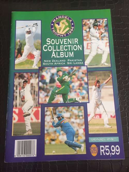 Mandela Trophy 1994 Cricket Album and Trading Cards
