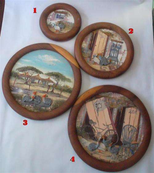 Hand Painted 4 x Wall plaques
