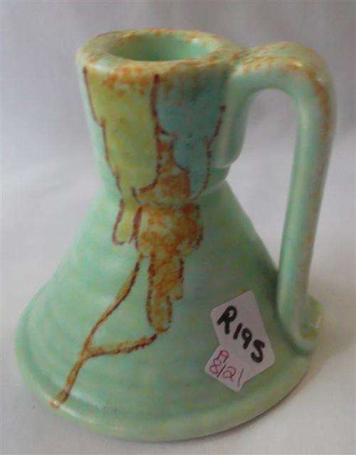 Art Deco  Crown  Devon Candle Holder