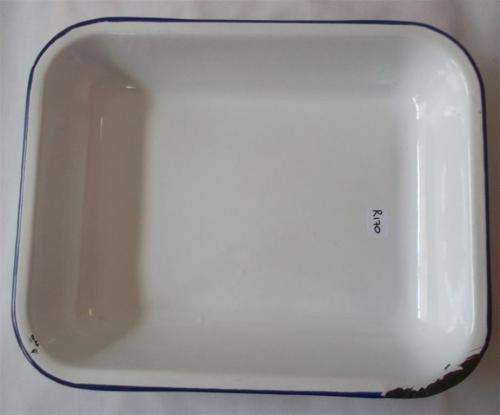 Vintage Enamel Oven Rectangular Tray