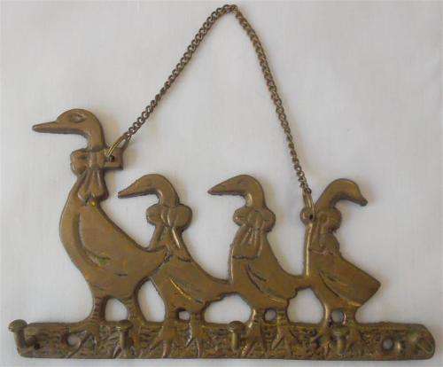 Brass Ducks Key Holder