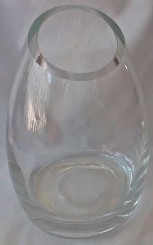 Large Clear Glass Vase