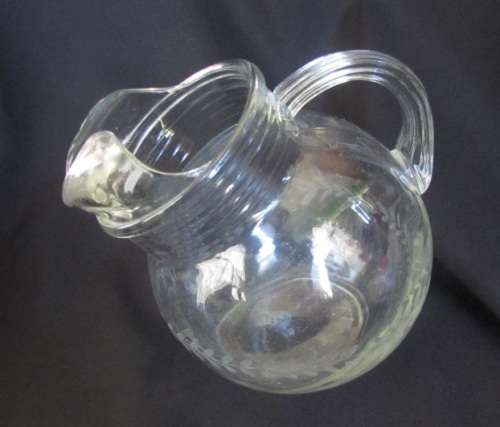 Glass juice jug
