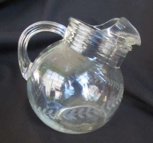 Glass juice jug