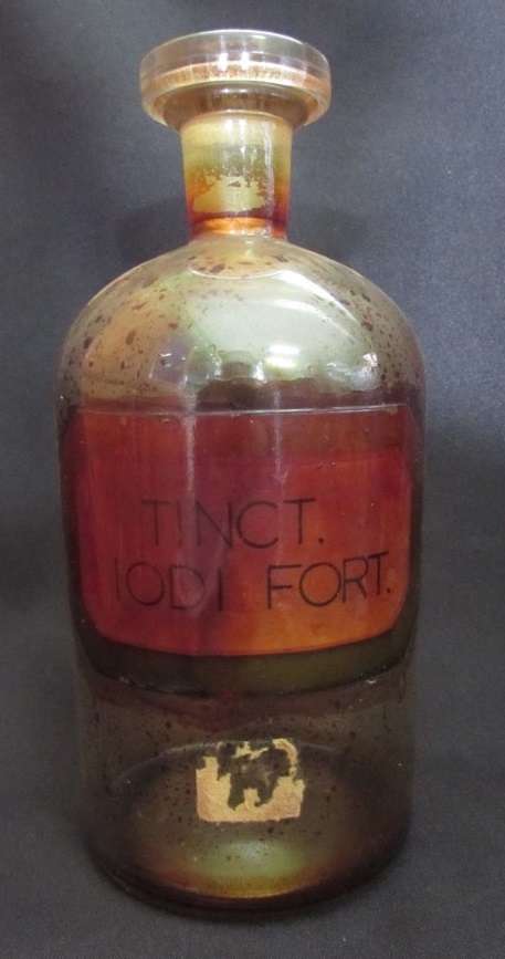 Old collectible TINCT IODI FORT medicine bottle
