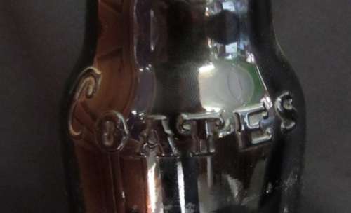 amber somerset coates glass bottle