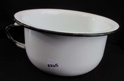 Vintage enamel bedpot
