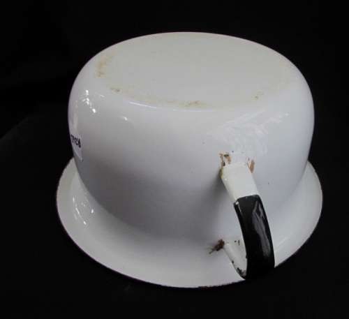 Vintage enamel bedpot