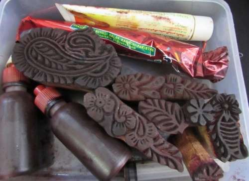 Henna stamps and ink