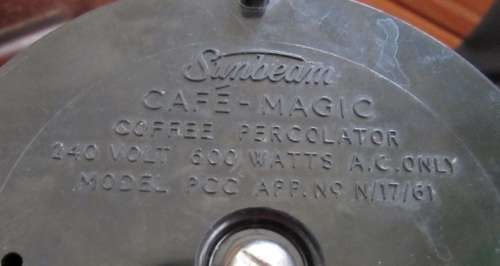 Vintage sunbeam percolator fully automatic