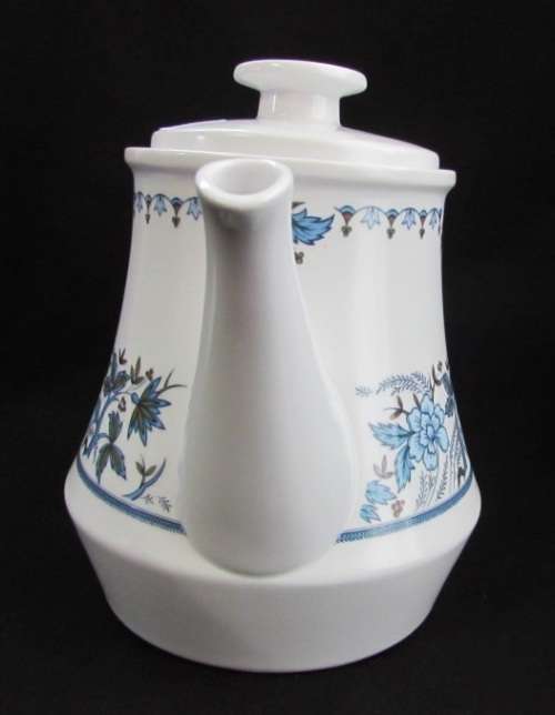 Excellent Noritake Progression Blue Moon Floral Teapot Tea Pot 9022