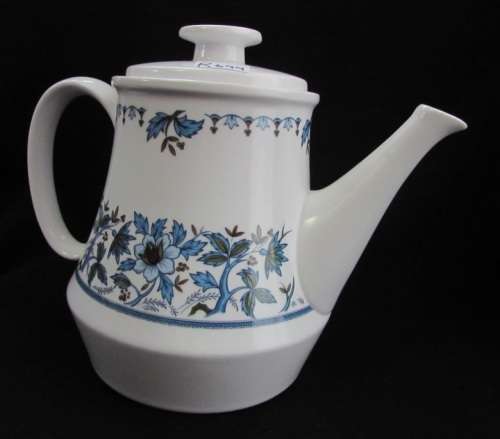 Excellent Noritake Progression Blue Moon Floral Teapot Tea Pot 9022