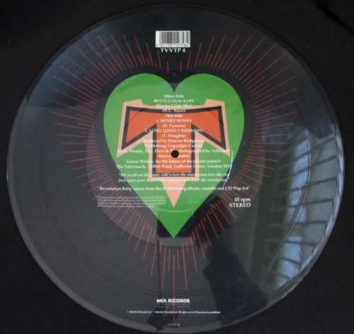 Transvision Vamp - Revolution baby (Electra glide mix) 12 Inch Picture Disc