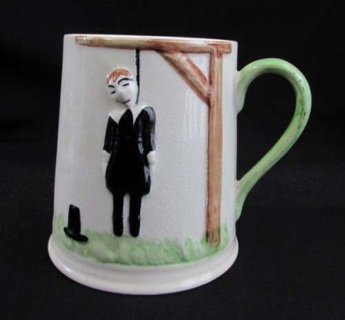 Carlton Ware Hanging Man Mug 1972