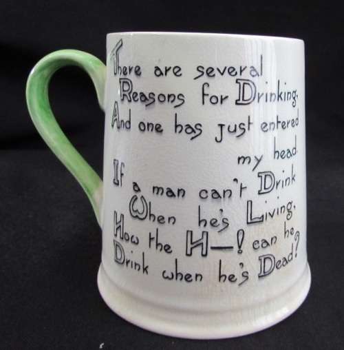 Carlton Ware Hanging Man Mug 1972
