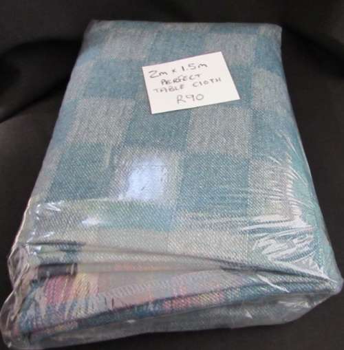 Green Checkered Tablecloth 2m x 1.5m