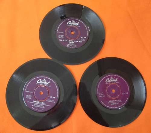 7" singles x3 Verdelle Smith Tar And Cement, Gene Vincent Be-Bop-A-Lula Glen Campbell By the time i