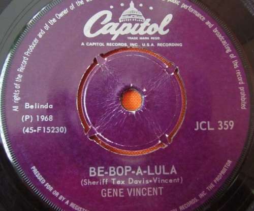 7" singles x3 Verdelle Smith Tar And Cement, Gene Vincent Be-Bop-A-Lula Glen Campbell By the time i