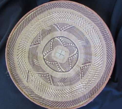Handmade grass weaved Bowl Basket Big