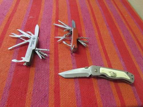 Set of three good quality knifes