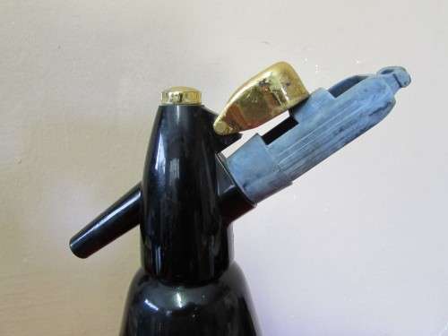 Soda Syphon Black and Gold