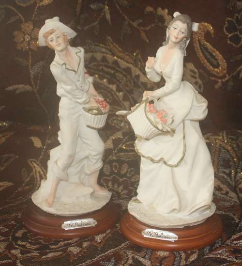 Two signed Italian A.Belcari Capodimonte figurines