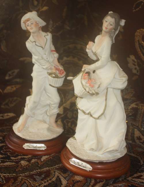Two signed Italian A.Belcari Capodimonte figurines
