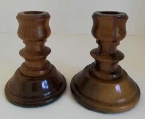 Stink Wood Candlestick`s set of two