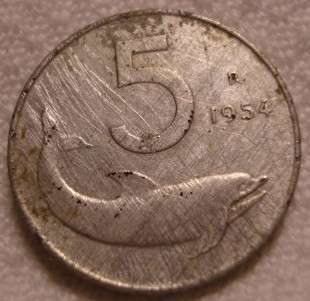 1954   5   Lire  Italy