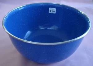 Blue Enamel Bowl