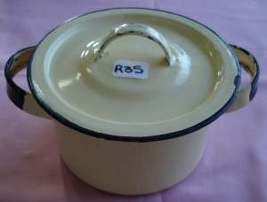 Small Vintage Enamel Pot