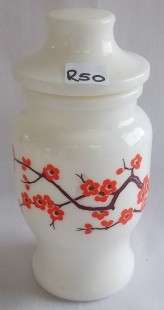 Beautiful White Glass Container