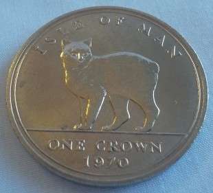 1970 1 Crown Elizabeth 11. Silver proof issue.