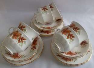 Vintage Queen Anne" Autumn"" Tea Set. (REDUCED)