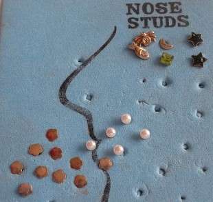 Sterling Silver Nose Studs.