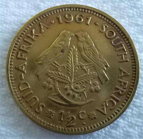 1961 1/2 cent  South African    Coin