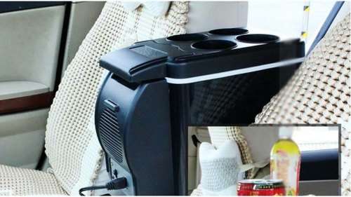 6L Portable Car Electronic 2-in-1 Cooling & Warming Refrigerator Fridge Storage~WHITE
