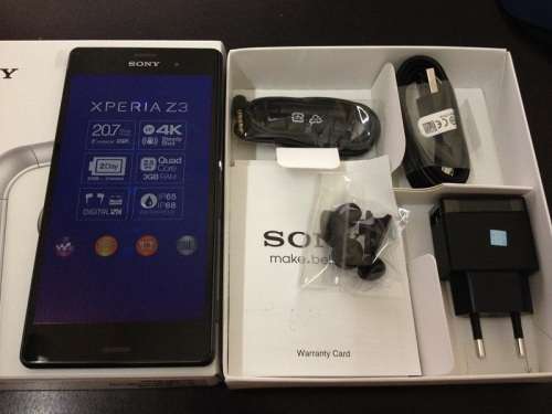 SONY XPERIA Z3 COMPACT(SMALL), LIKE NEW, WHITE OR BLACK,BOX,ALL ACCESSORIES,SCREEN PROTECTOR