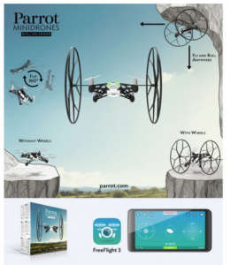 Parrot Minidrone Rolling Spider, BRAND NEW, IN BOX, WITH BATTERY AND USB CHARGING CABLE