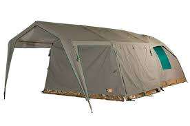 Campmor Safari Senior Bush Combo Canvas 5-person Dome Tent with Large Ext up to 6-person & Verandah