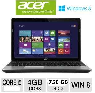 ACER ASPIRE DEMO MODEL E1-571, i5 3.1ghz cpu, 750 gb hdd, 4 gb ram, dvd battery live +- 6-9 hours