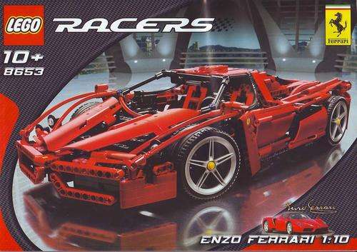 LEGO Racers 8653 Enzo Ferrari 1:10, Realistic Engine with moving pistons, Huge Original, like new