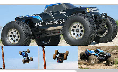 HPI Savage XL Nitro Monster Truck, 1.8 Scale, Big Block 5.9 Racing engine, Very Fast,Radio,Glow st