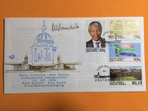 Mandela Signed FDC - COA - Cecil Greenfield!