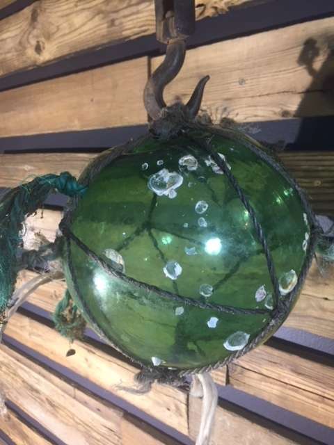 Antique Japanese Hand Blown Glass Buoy Float