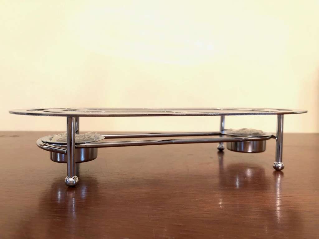 Tea Light Hot Plate Food Warmer Chrome